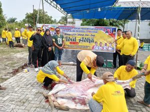 PWMOI Riau dan DNT Tour and Travel Sembelih 4 Ekor Sapi